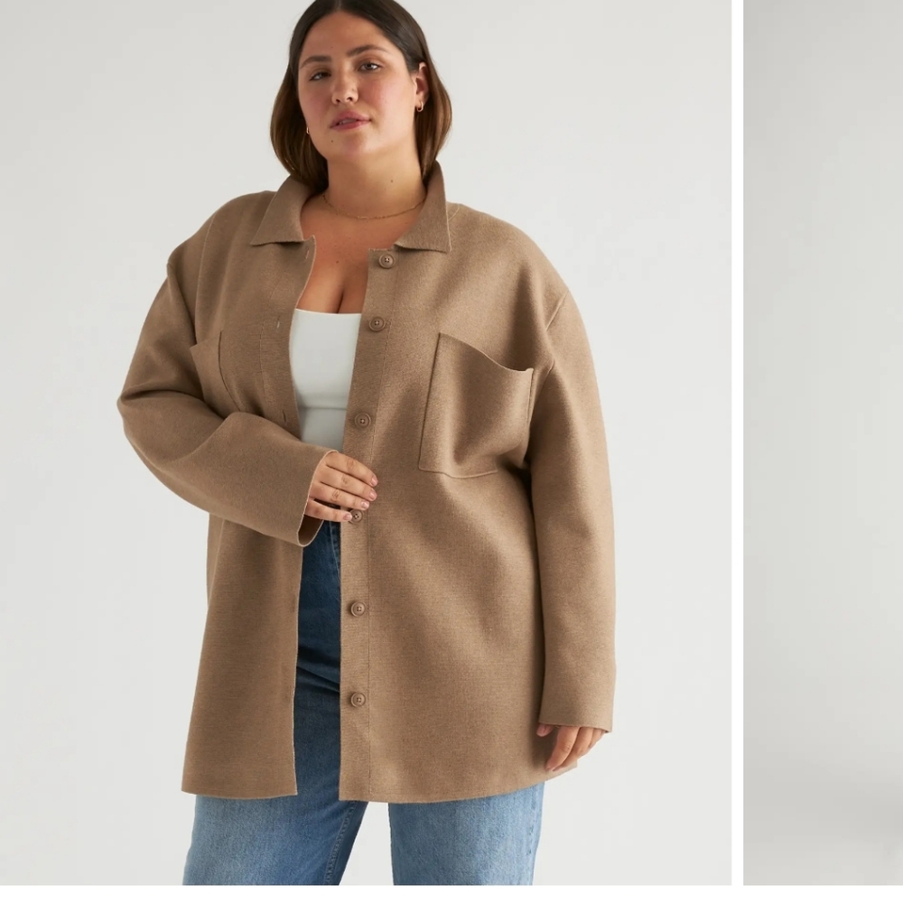 Quince Tan Utility Jacket for Women